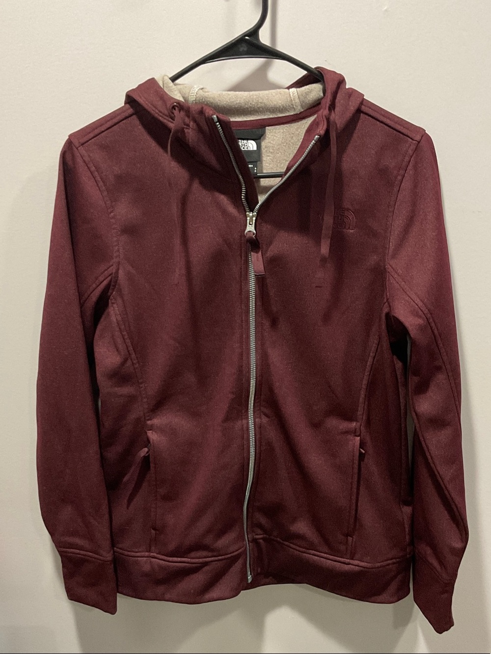 The North Face women’s Maroon Hooded Zip Jacket